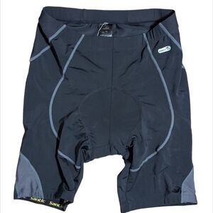 Men's cycling shorts Santic XL black/grey NWT, they have a padded interior seat